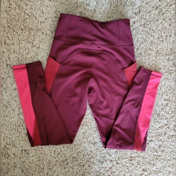 Champion workout legging maroon and pink S - Picture 3 of 7